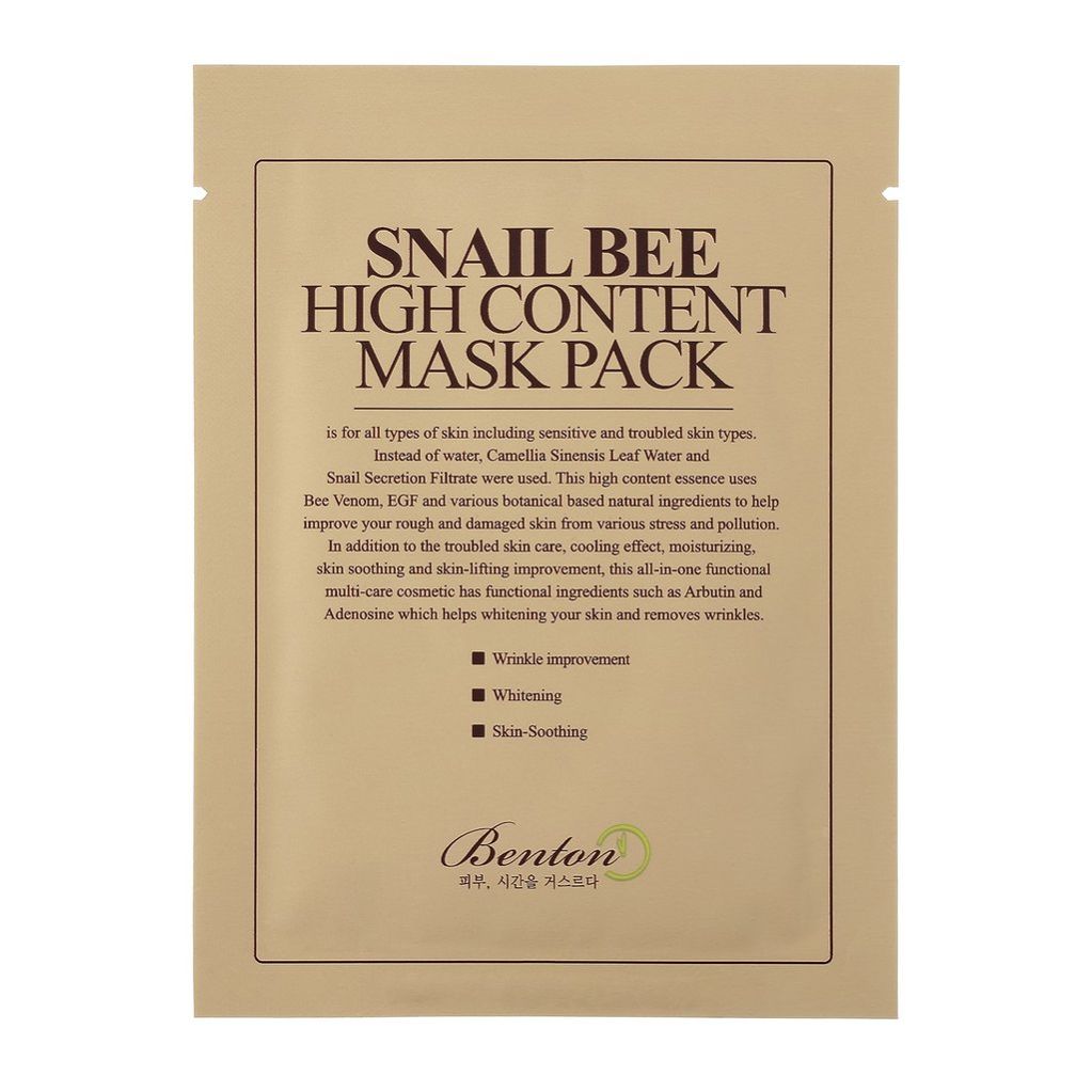 Benton Snail Bee High Content Mask Pack 20g - 6f792-Benton-Snail-Bee-High-Content-Mask-oo35mm_1024x1024.jpeg