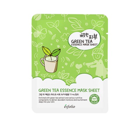 ESFOLIO PURE SKIN ESSENCE MASK SHEET (GREEN TEA) - d7dfc-mask-sheet-green-tea-2.jpg