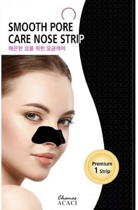 Патч для очищения носа от чёрных точек Chamos Acaci Smooth Pore Care Nose Strip