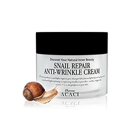 Антивозрастной крем для лица с экстрактом слизи улитки Chamos Acaci Snail Repair anti-wrinkle cream 